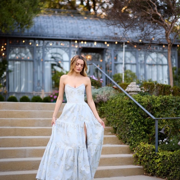 V Chapman The Vivian Dress in Victorian Blue! Size 4 - Picture 3 of 7